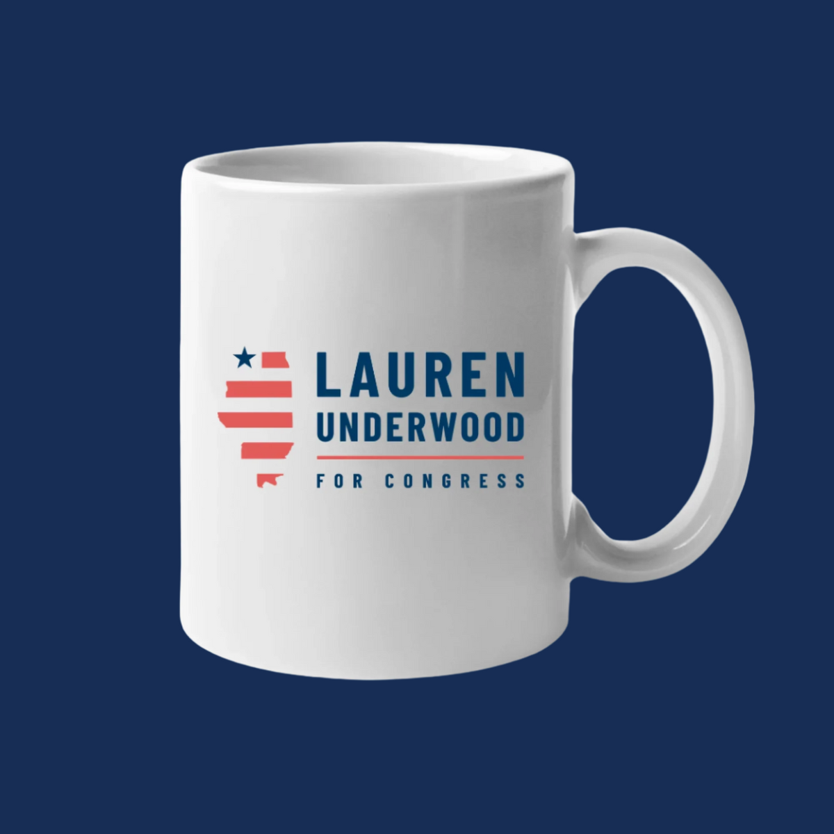 Lauren Underwood Ceramic Logo Mug